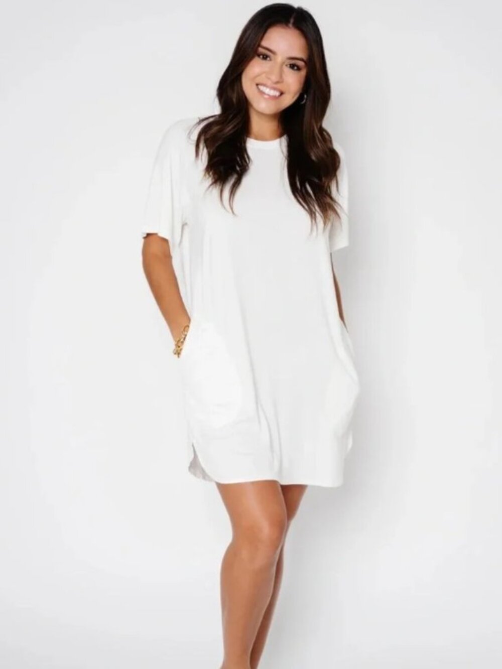 BRAND NEW NEVER WORN Women’s Monuit Short Sleeve White Dress 3XL